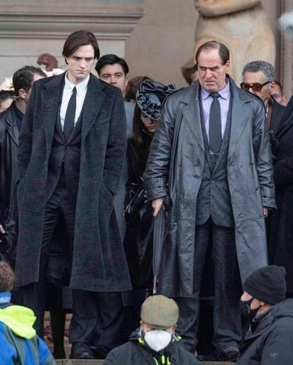 The Penguin Black Leather Coat The Batman