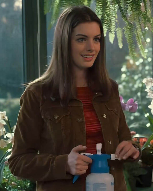 The Princess Diaries Anne Hathaway Brown Jacket