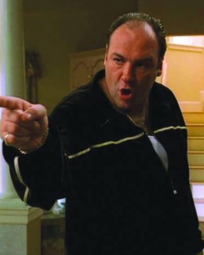 The Sopranos James Gandolfini Black Tracksuit Jacket