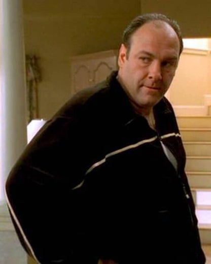 The Sopranos James Gandolfini Velvet Tracksuit Jacket