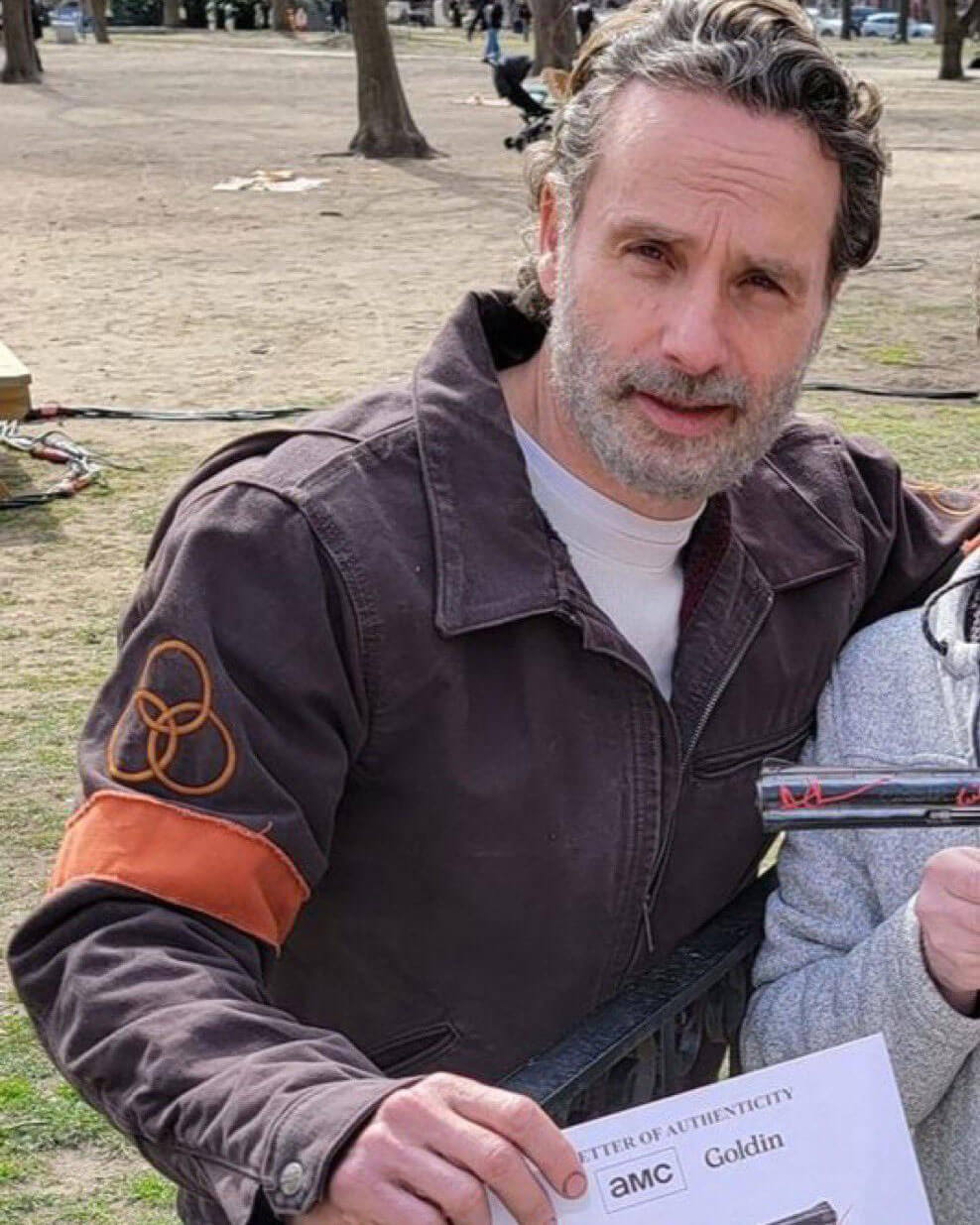 The Walking Dead Rick Grimes Brown Cotton Jacket
