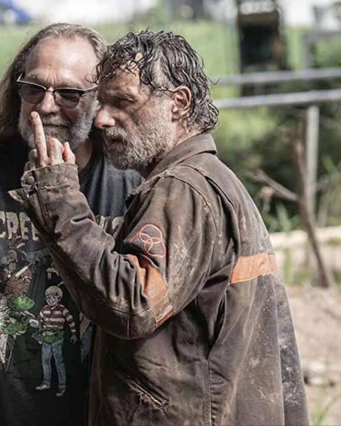 The Walking Dead Rick Grimes Jacket - Brown Cotton Jacket