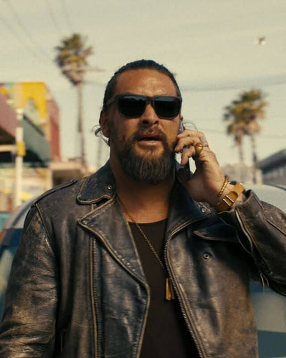 The Wrecking Crew Jason Momoa Biker Leather Jacket