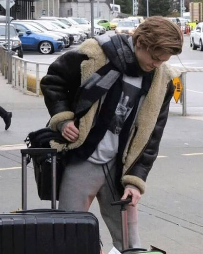 Thomas Brodie Sangster Leather Jacket