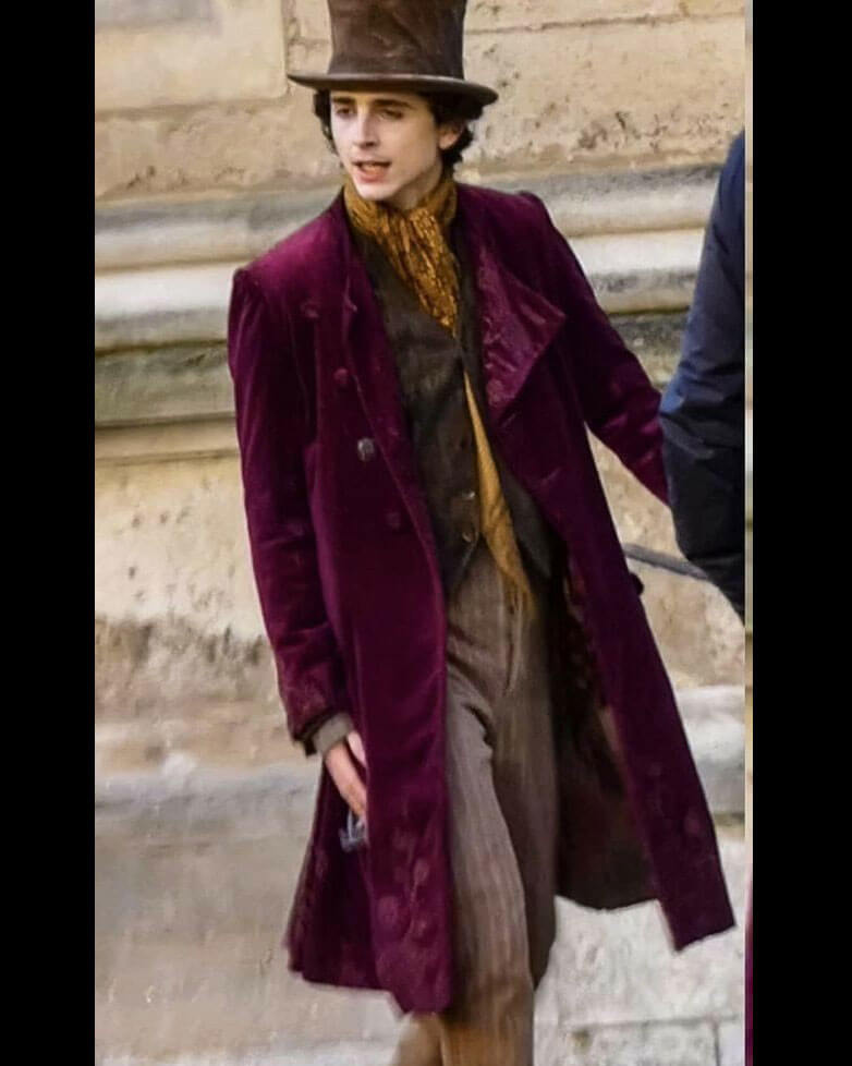 Timothee Chalamet Willy Wonka Cosplay Coat