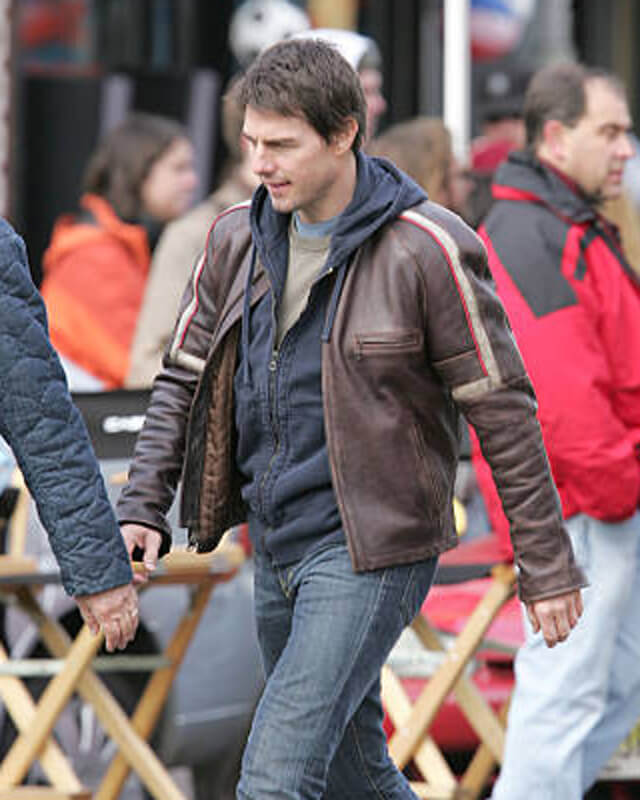 Tom Cruise War Of The Worlds Brown Leather Jacket