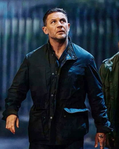 Tom Hardy MobLand Black Cotton Jacket