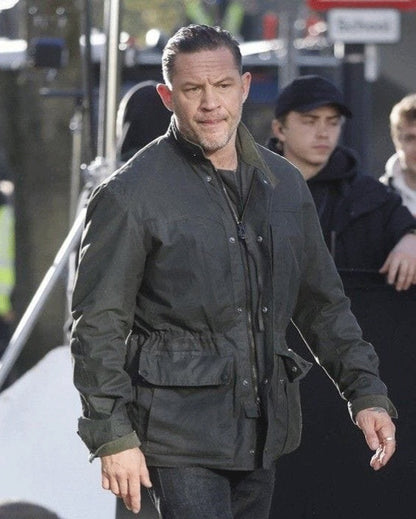 Tom Hardy MobLand Cotton Black Jacket