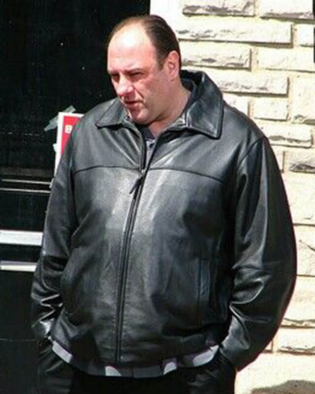 Tony Soprano Black Leather Jacket