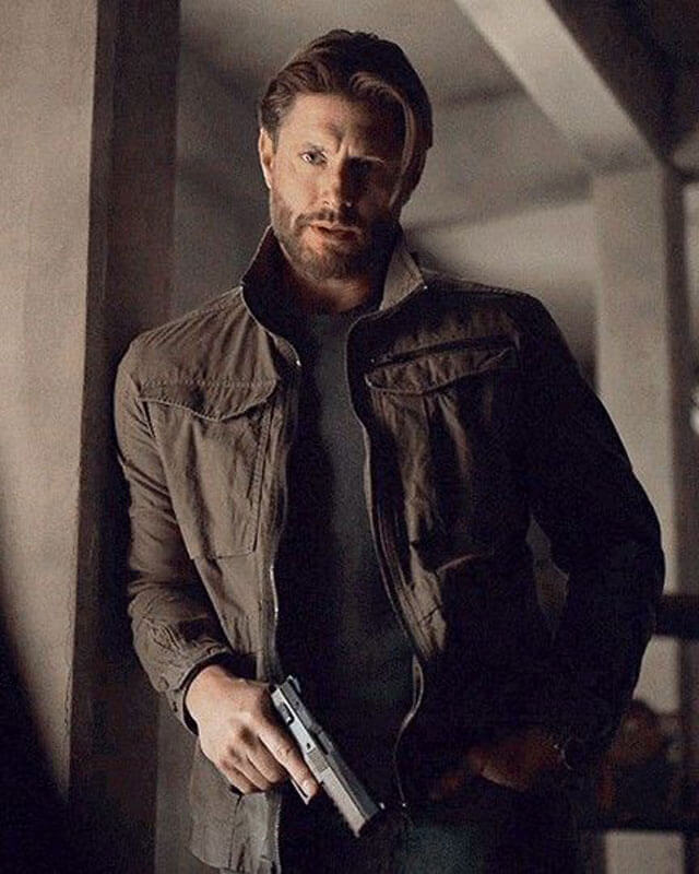 Tracker Jensen Ackles Brown Cotton Jacket