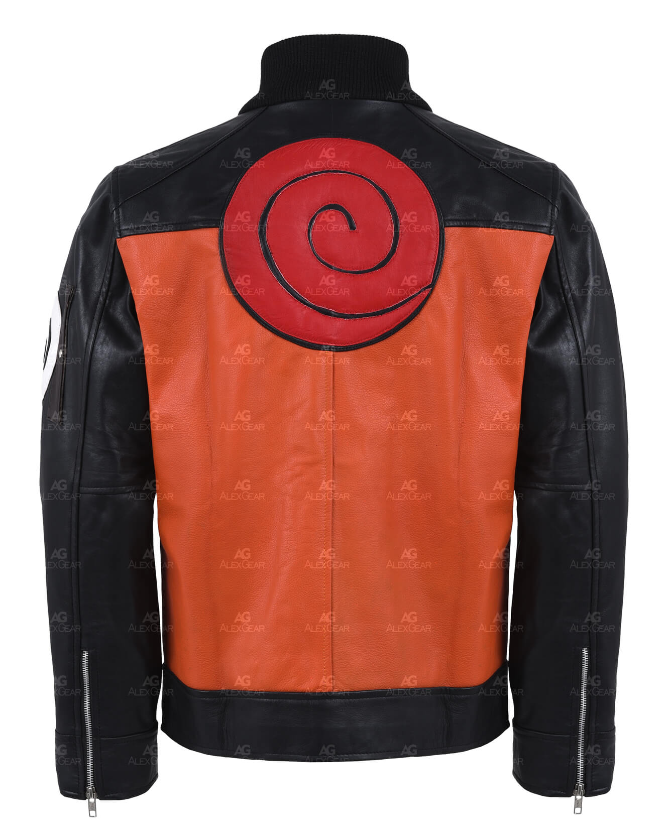 Uzumaki Symbol Naruto Cosplay Leather Jacket