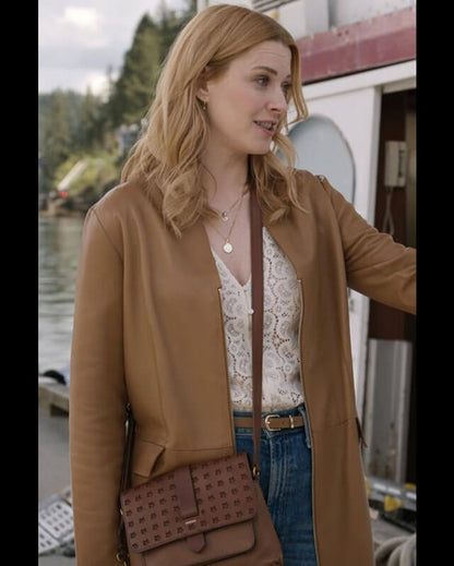 Virgin River S06 Melinda Monroe Leather Coat