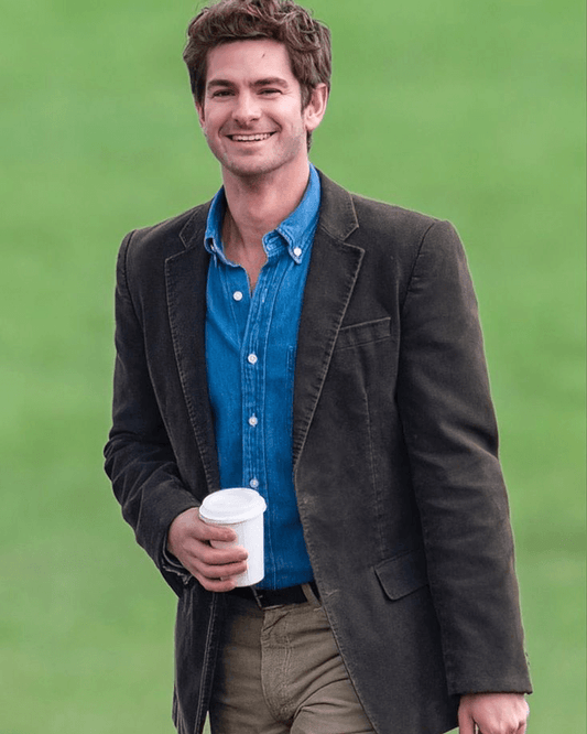 We Live In Time Andrew Garfield Suede Coat