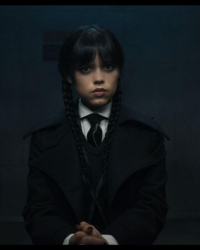 Wednesday Black Trench Coat AlexGear Wednesday Black Trench Coat AlexGear
