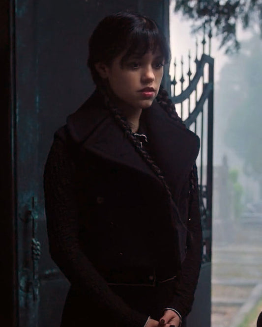 Wednesday Jenna Ortega Black Vest S02