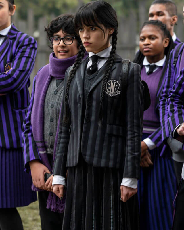 Wednesday Nevermore Academy Uniform Coat