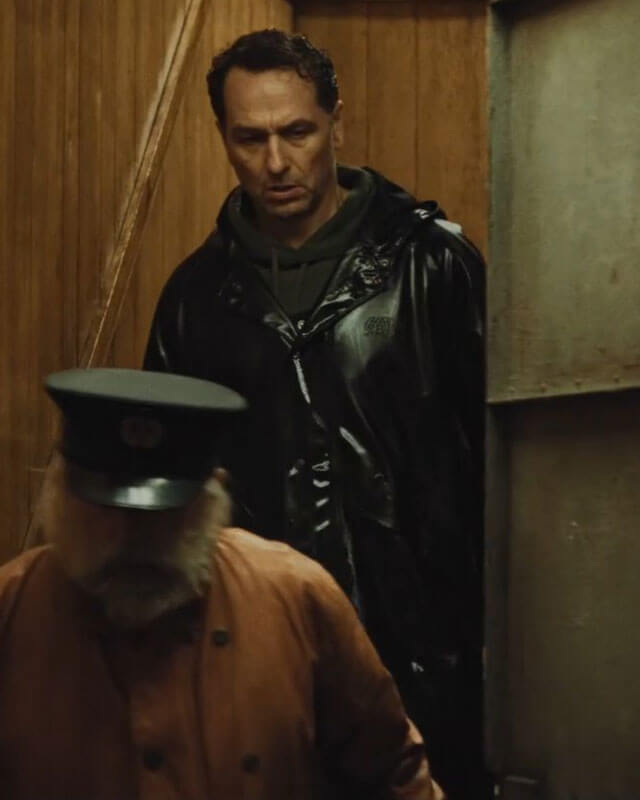 Widows Bay Matthew Rhys Hooded Leather Coat