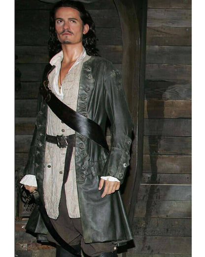 Will Turner Pirates Of The Caribbean Leather Coat