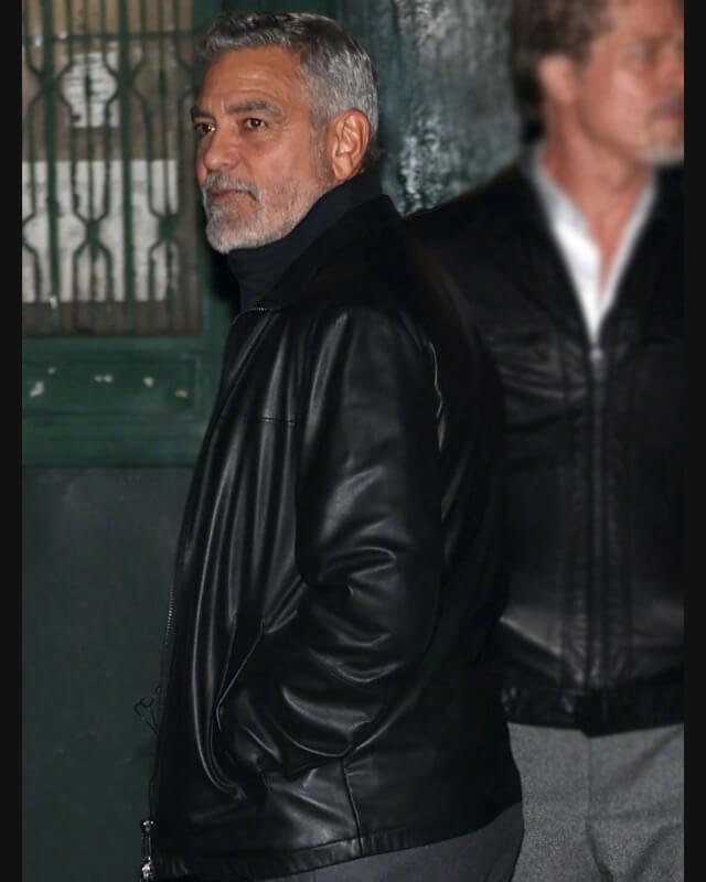 Wolves George Clooney Black Jacket