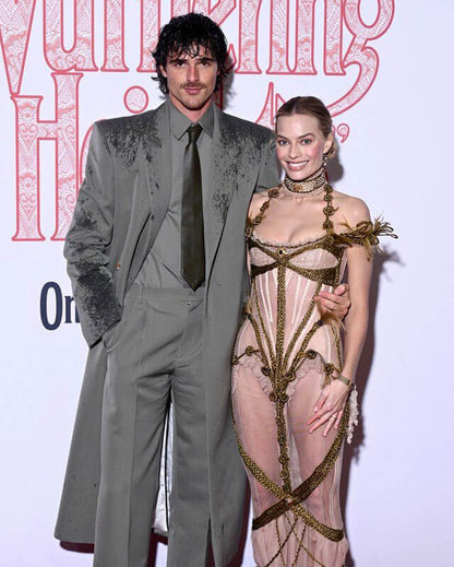 Wuthering Heights Jacob Elordi Long Wool Coat