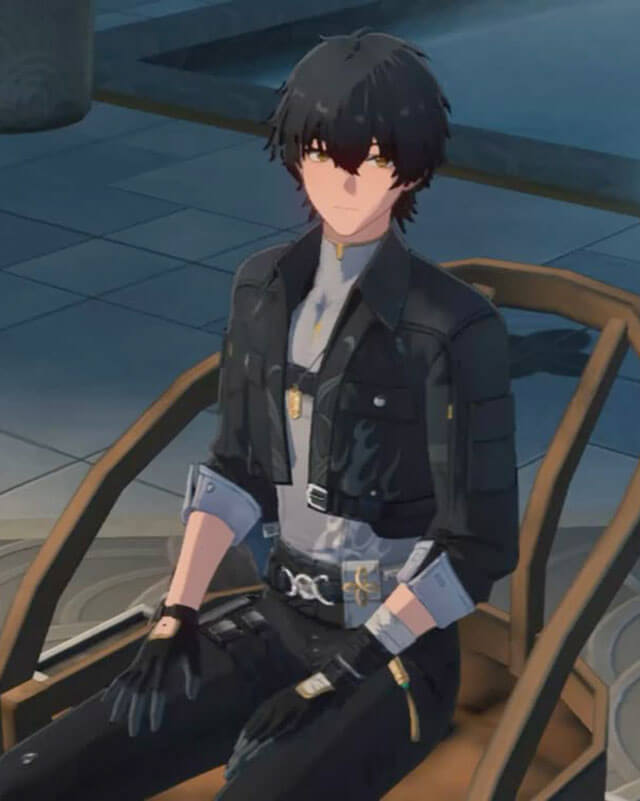 Wuthering Waves Rover Cosplay Black Leather Jacket