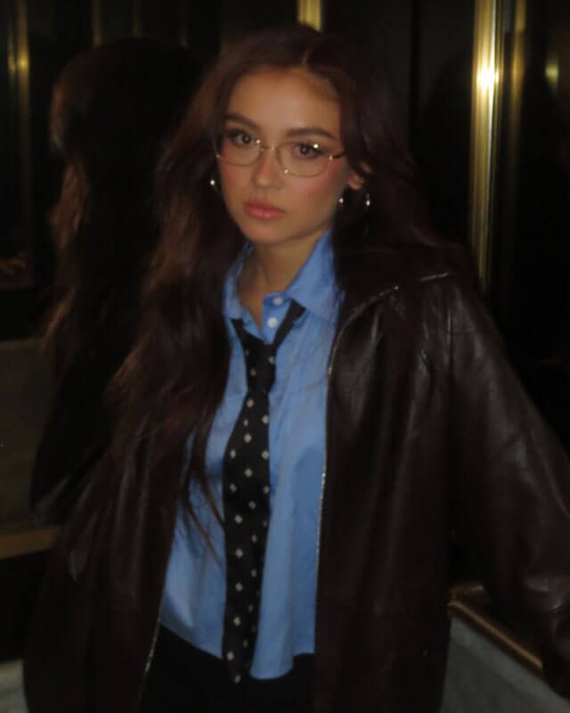 XO Kitty Anna Cathcart Brown Bomber Jacket