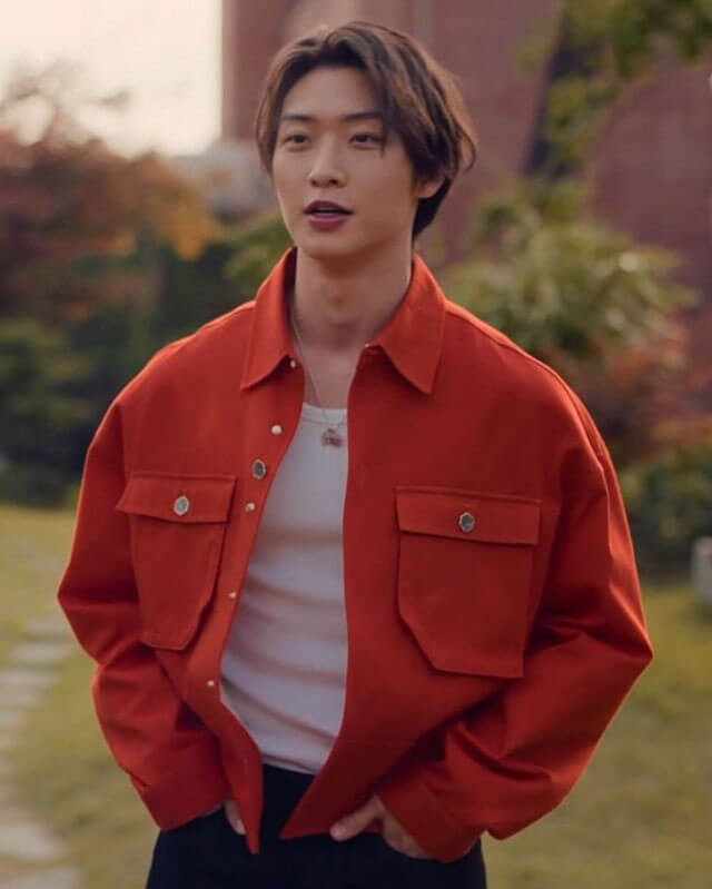 XO Kitty Minho Orange Cotton Jacket
