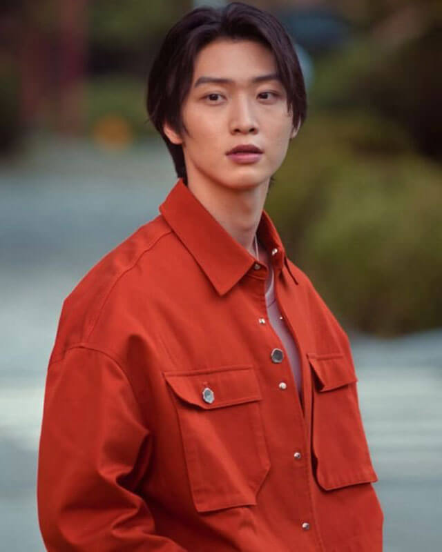 XO Kitty Minho Orange Trucker Jacket