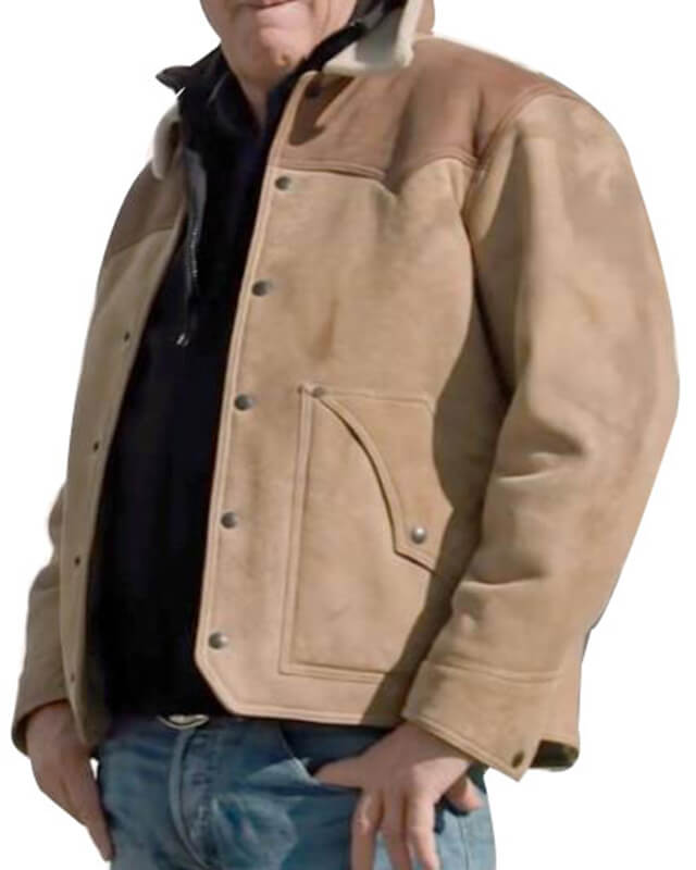 Yellowstone John Dutton Brown Leather Jacket