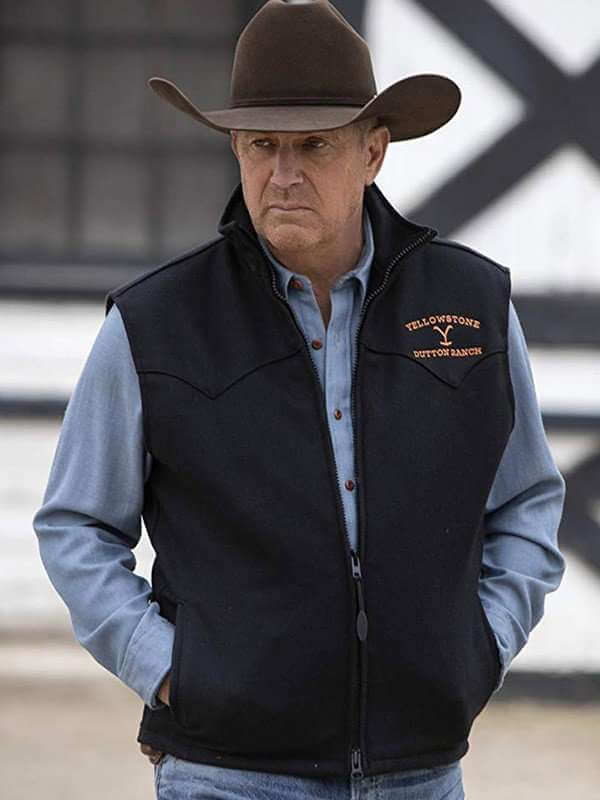 Yellowstone Dutton Ranch Black Vest – AlexGear