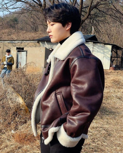 Yeo Jin Goo Shearling Leather Jacket