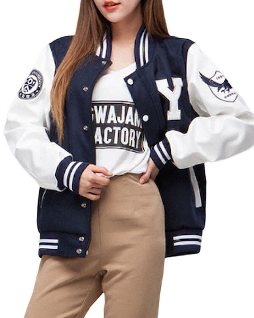 Yonsei University Blue Varsity Jacket