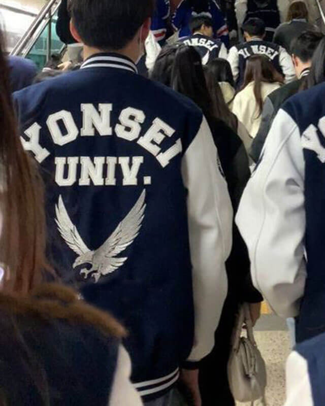 Yonsei University Letterman Varsity Jacket AlexGear