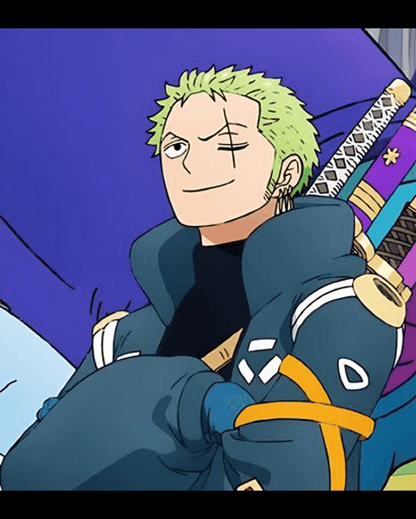 Zoro One Piece Egghead Blue Jacket