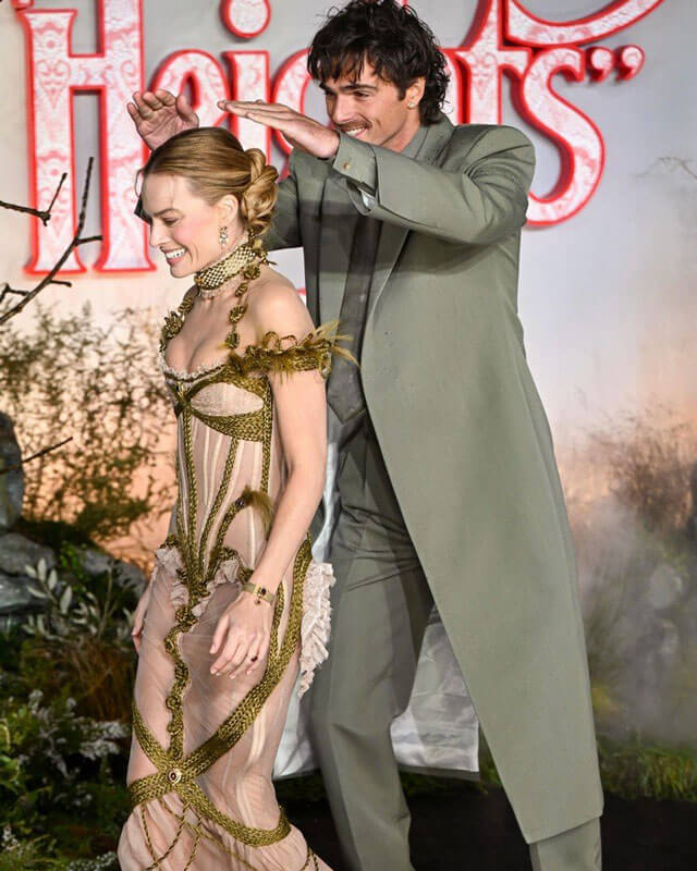 Jacob Elordi Wuthering Heights Uk Premiere Coat