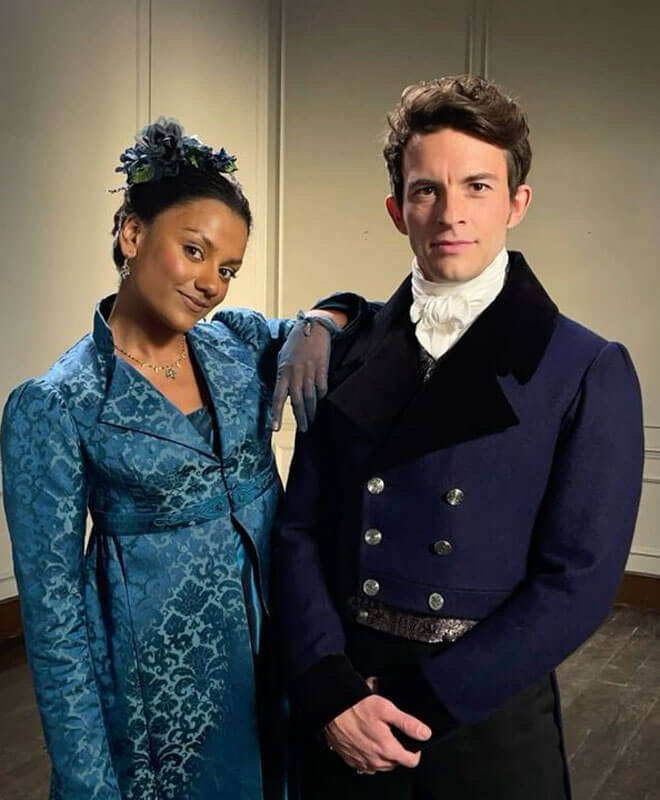 Jonathan Bailey Bridgerton S2 Blue Tailcoat