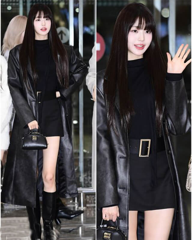 Kpop Fashion Jang Wonyoung Long Coat