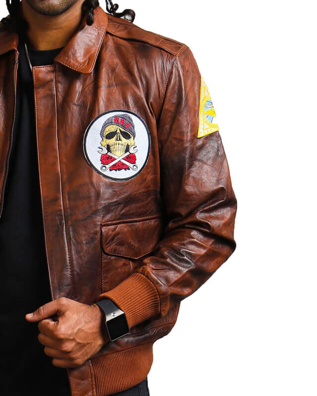 Men Brown Bomber Jacket