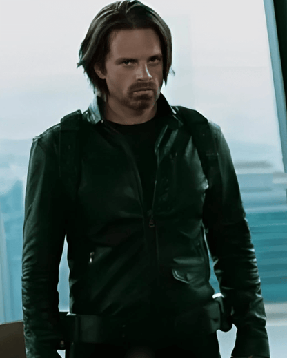Thunderbolts Sebastian Stan Bucky Leather Jacket