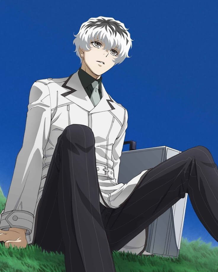 Tokyo Ghoul Re Kaneki White Leather Coat