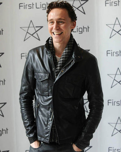 Tom Hiddleston  Trucker Leather Jacket