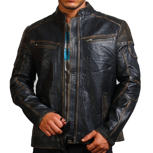 Denim + leather biker jacket, rocker-chic, casual-chic, biker style, grunge style, luxury fashion, Alexander McQ…