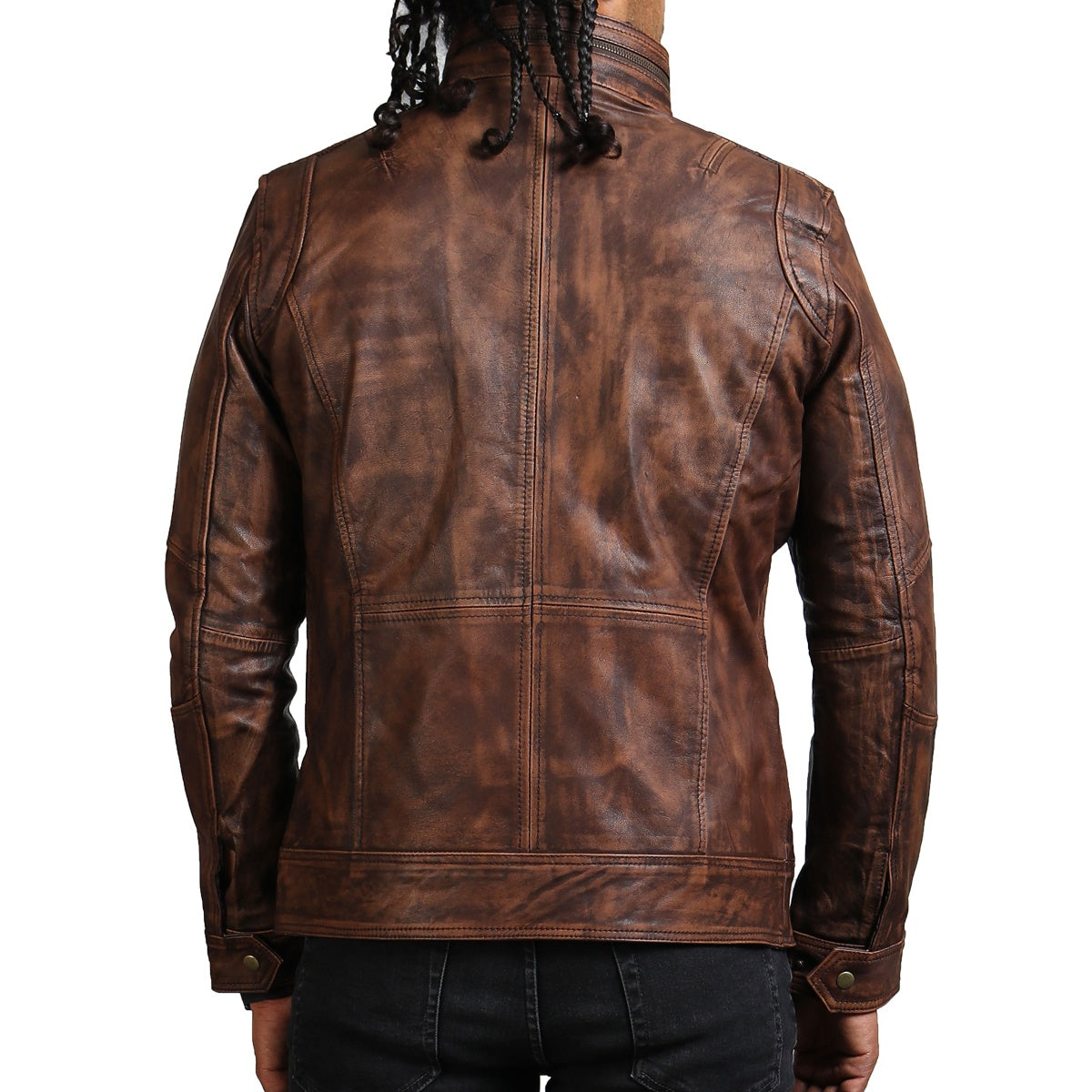 Brown Vintage Motorcycle Leather Jacket
