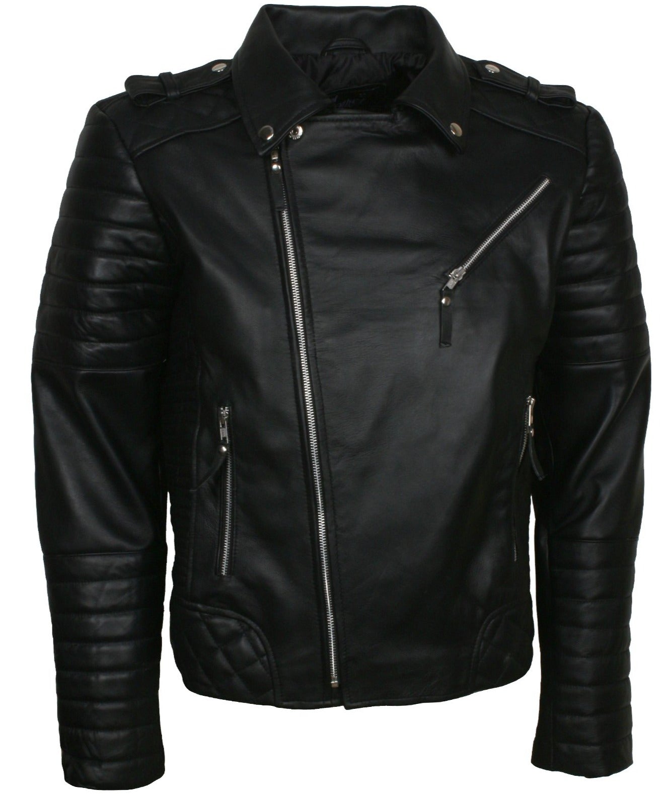 Black Leather Boda Jacket Men