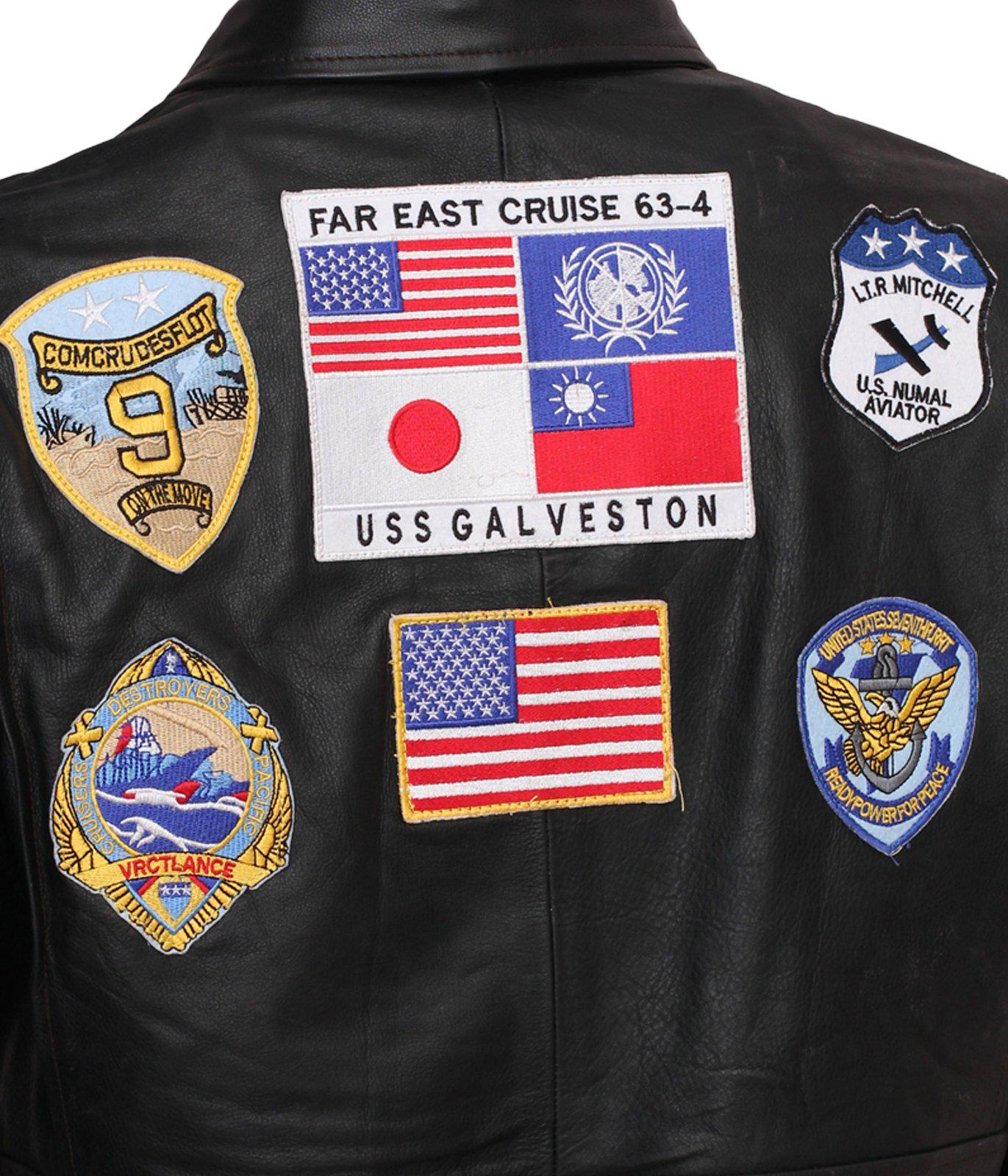 Top Gun Leather Aviator Jacket