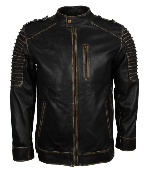 Black Batman Joker Leather Jacket