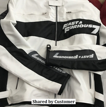 Customer Share Fast and Furious 7 Rider Mens Biker Leather Jacket