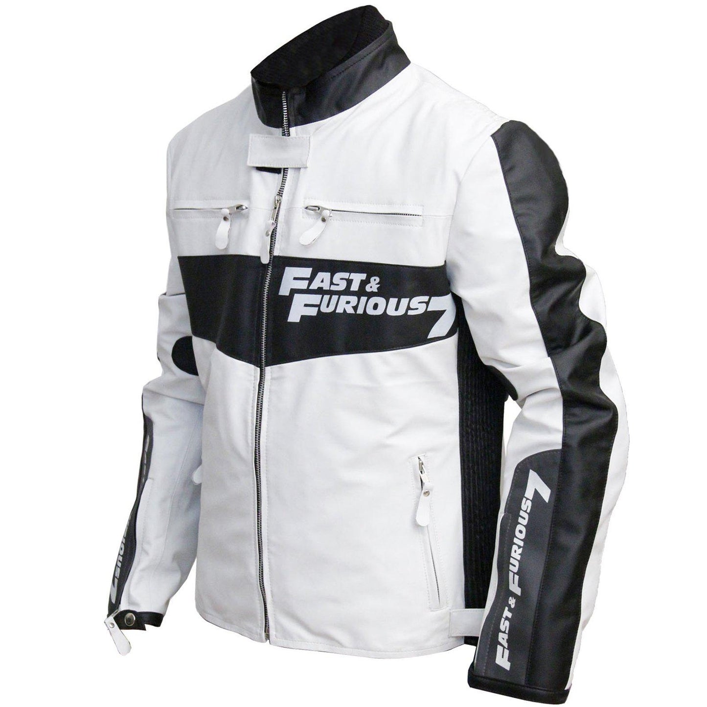 Fast and Furious 7 Vin Diesel Dominic Toretto  Rider Mens Biker Leather Jacket