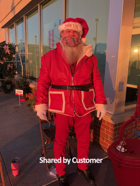 Bad santa hot sale costume