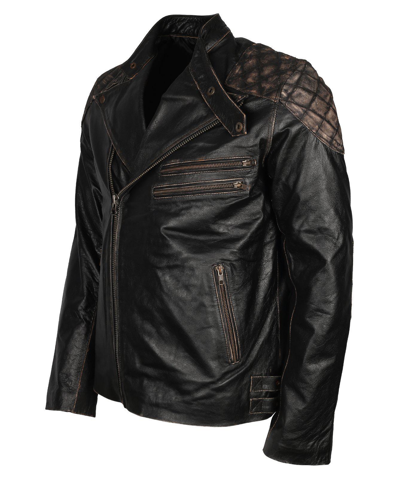 Skull Leather Jacket for Bikers